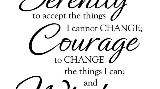The Serenity Prayer