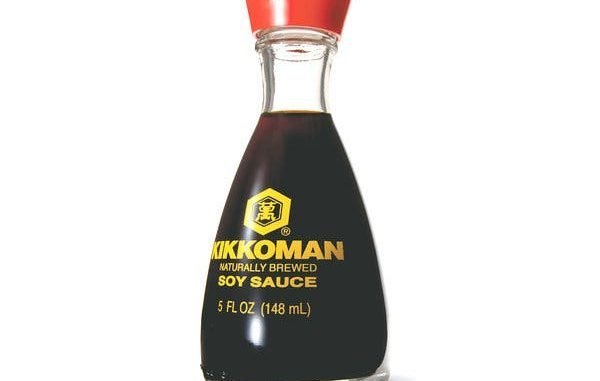 A bottle of soy sauce