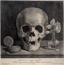 A memento mori skull
