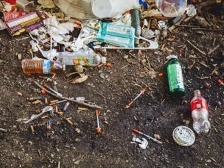 Needles and pill bottles