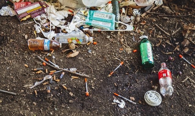 Needles and pill bottles