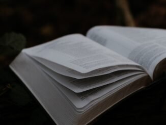 A picture of an open book